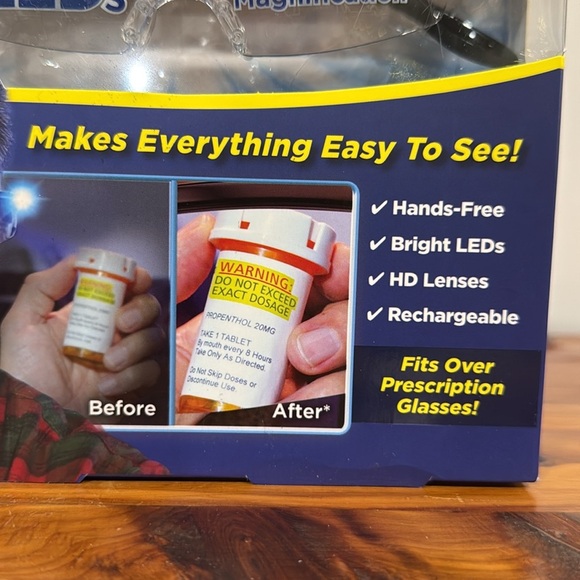 NWT As Seen On TV Mighty Sight LED Magnifying Eyewear - Picture 2 of 4